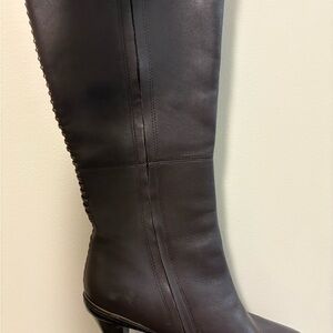 Softt tall boots. Dark brown leather. Size 7.5 M